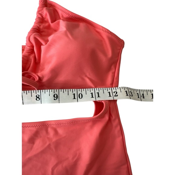 Aerie Cut Out One Piece Bathing Suit Women's Medium Pink Swimsuit Beach New - Picture 8 of 12